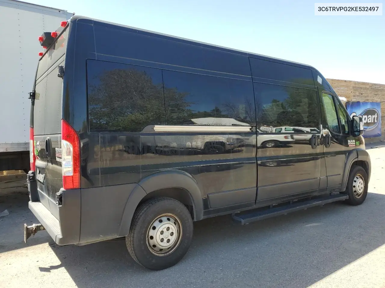 2019 Ram Promaster 2500 2500 High VIN: 3C6TRVPG2KE532497 Lot: 56520275