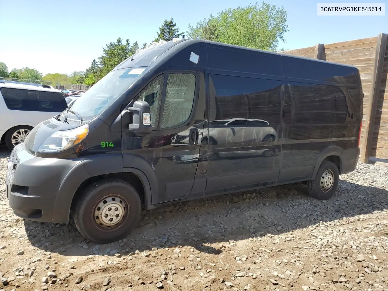 2019 Ram Promaster 2500 2500 High VIN: 3C6TRVPG1KE545614 Lot: 56520805