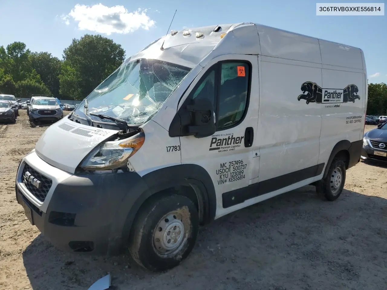 2019 Ram Promaster 1500 1500 High VIN: 3C6TRVBGXKE556814 Lot: 57021215