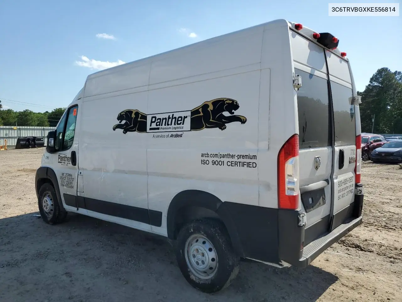2019 Ram Promaster 1500 1500 High VIN: 3C6TRVBGXKE556814 Lot: 57021215