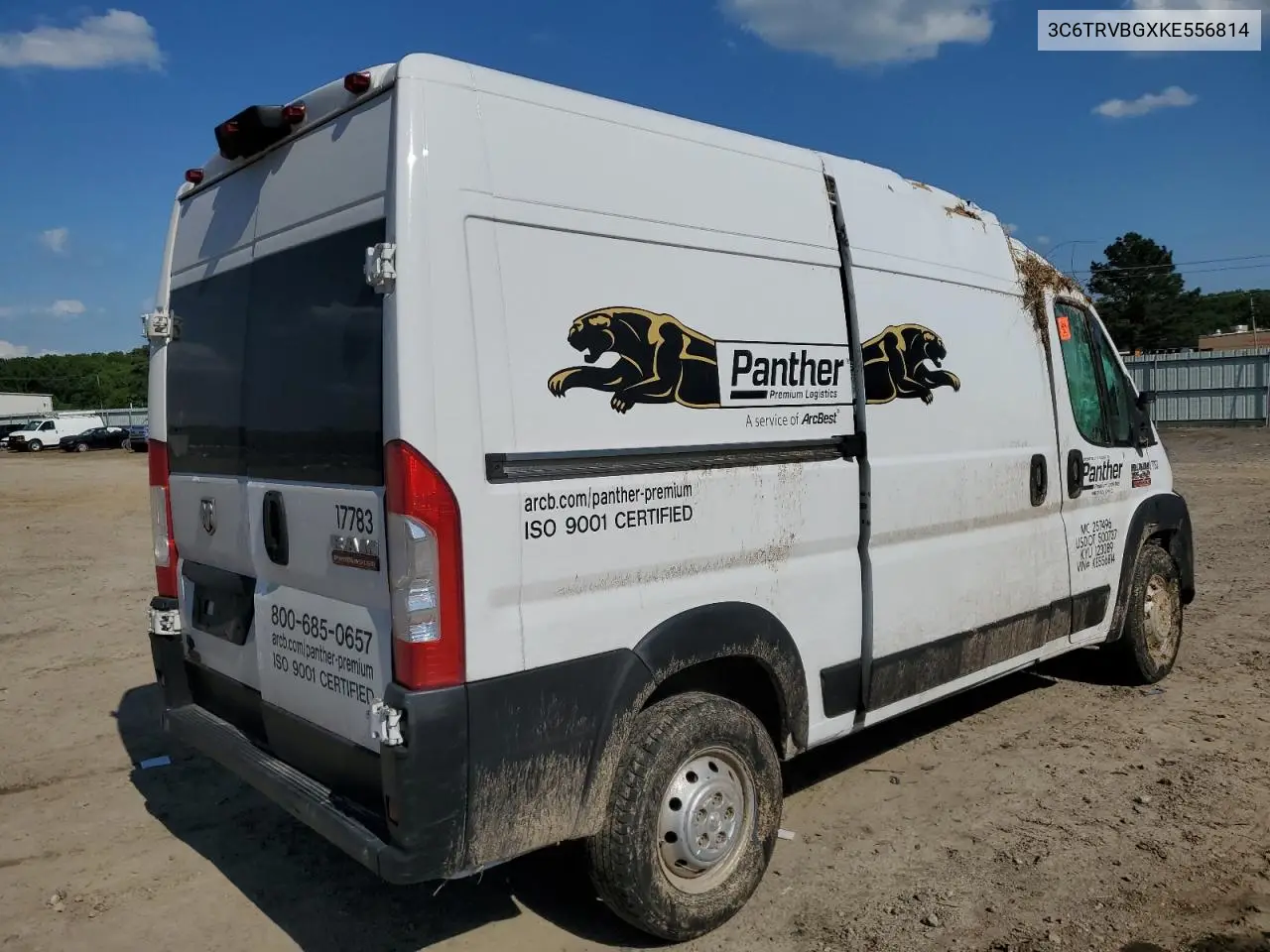 2019 Ram Promaster 1500 1500 High VIN: 3C6TRVBGXKE556814 Lot: 57021215