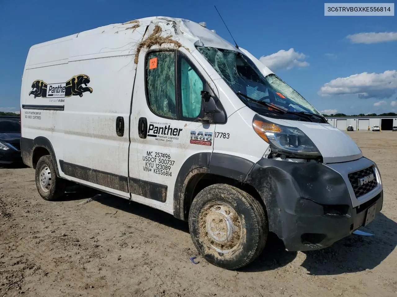 2019 Ram Promaster 1500 1500 High VIN: 3C6TRVBGXKE556814 Lot: 57021215