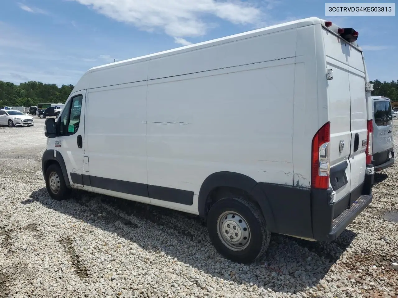 2019 Ram Promaster 2500 2500 High VIN: 3C6TRVDG4KE503815 Lot: 59697905