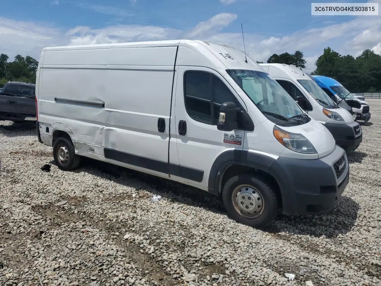 2019 Ram Promaster 2500 2500 High VIN: 3C6TRVDG4KE503815 Lot: 59697905
