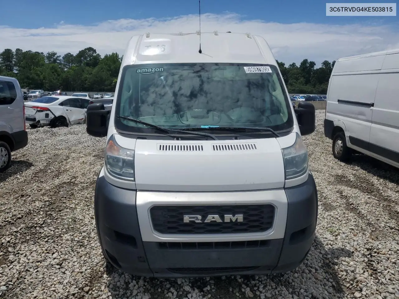 2019 Ram Promaster 2500 2500 High VIN: 3C6TRVDG4KE503815 Lot: 59697905