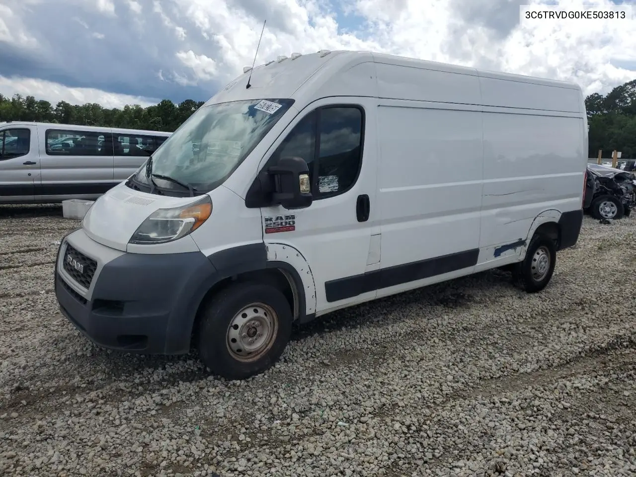 2019 Ram Promaster 2500 2500 High VIN: 3C6TRVDG0KE503813 Lot: 59702705