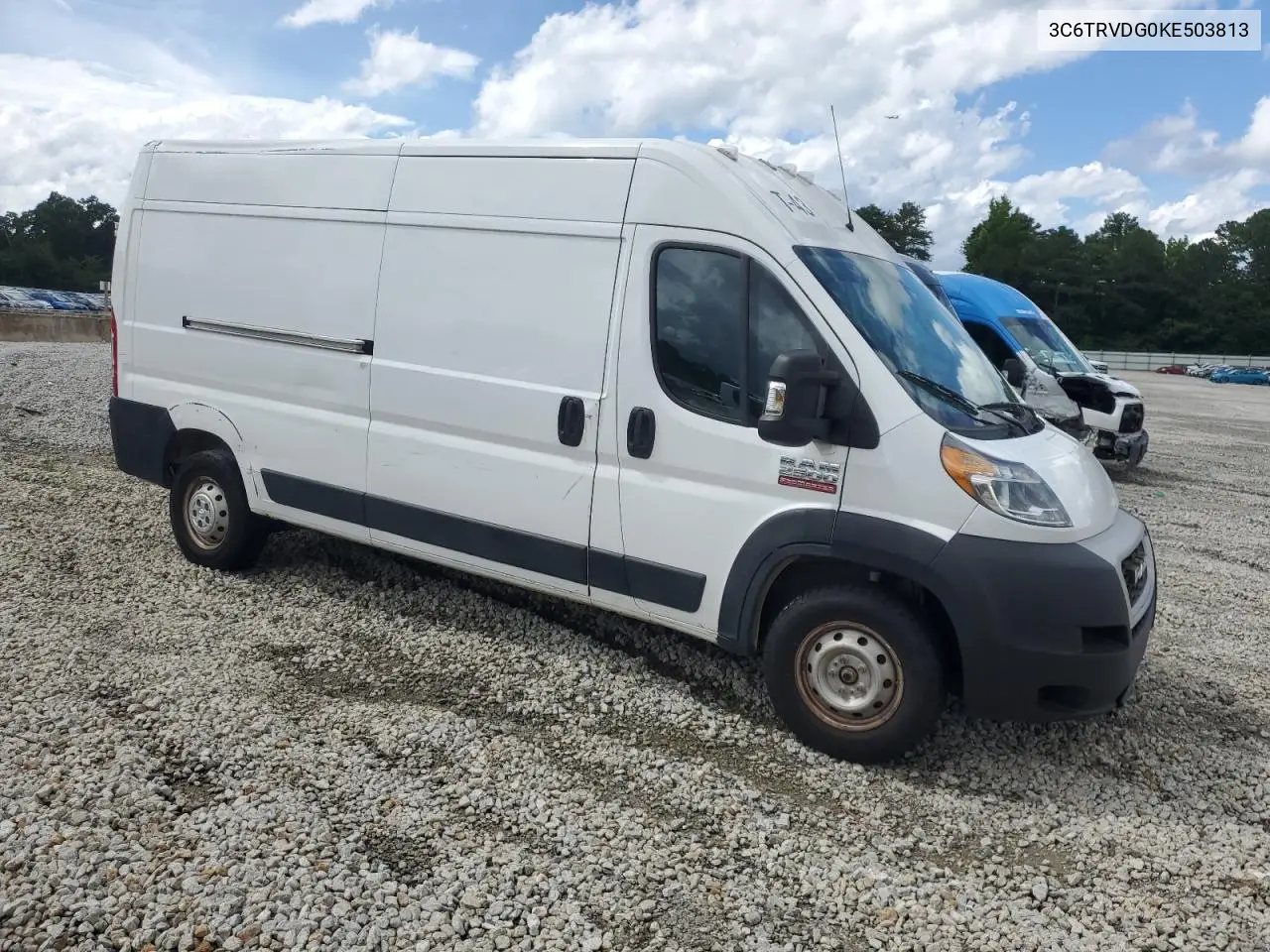 2019 Ram Promaster 2500 2500 High VIN: 3C6TRVDG0KE503813 Lot: 59702705