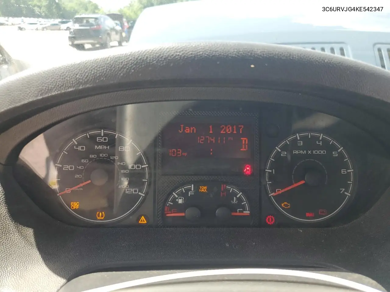 2019 Ram Promaster 3500 3500 High VIN: 3C6URVJG4KE542347 Lot: 62969345
