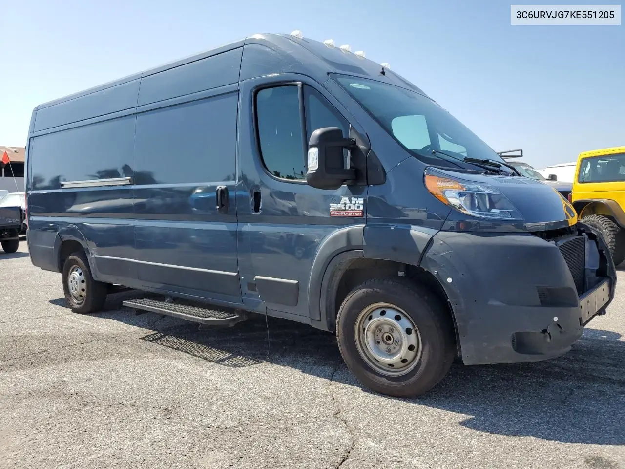2019 Ram Promaster 3500 3500 High VIN: 3C6URVJG7KE551205 Lot: 63266455