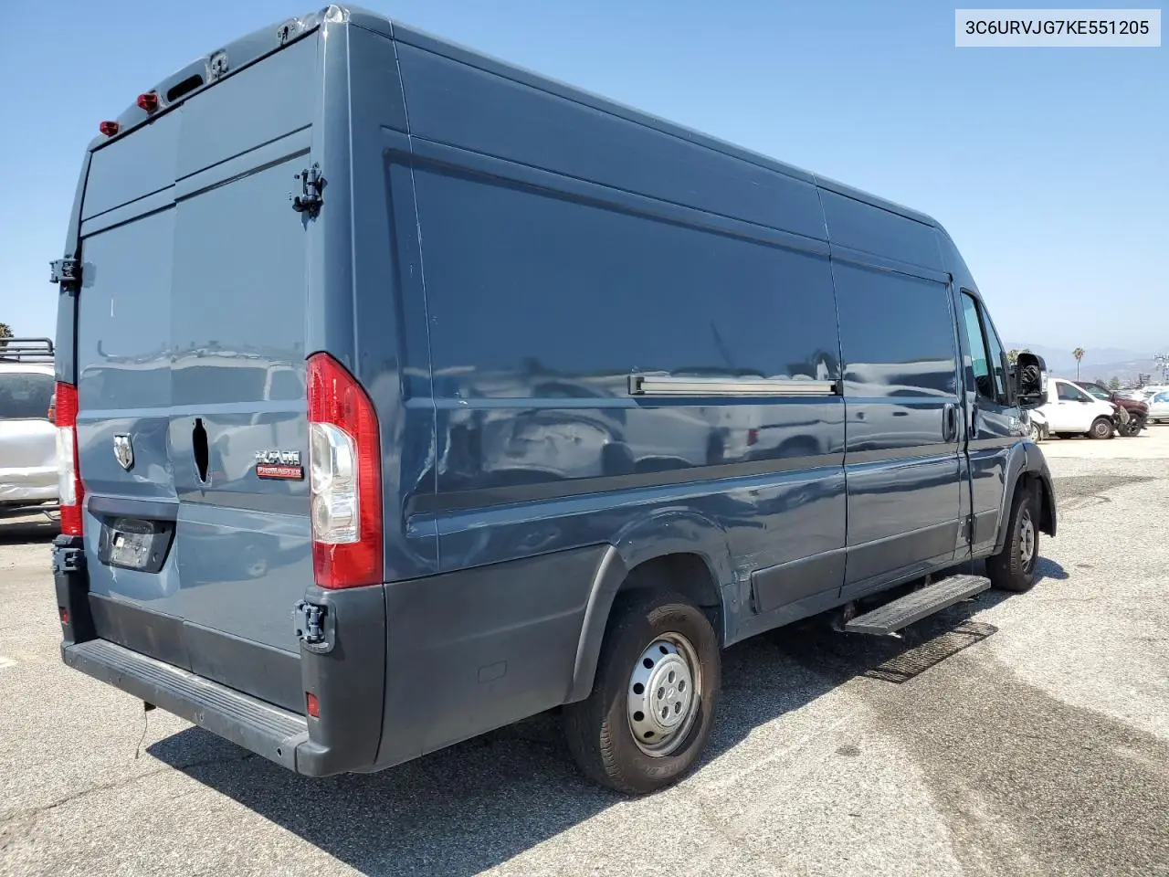 2019 Ram Promaster 3500 3500 High VIN: 3C6URVJG7KE551205 Lot: 63266455