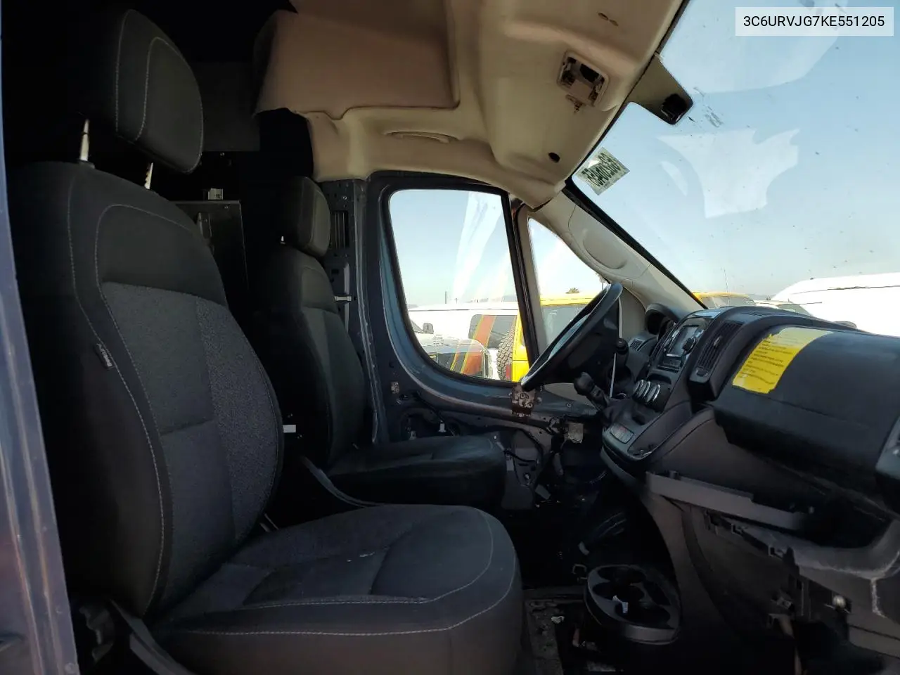 2019 Ram Promaster 3500 3500 High VIN: 3C6URVJG7KE551205 Lot: 63266455