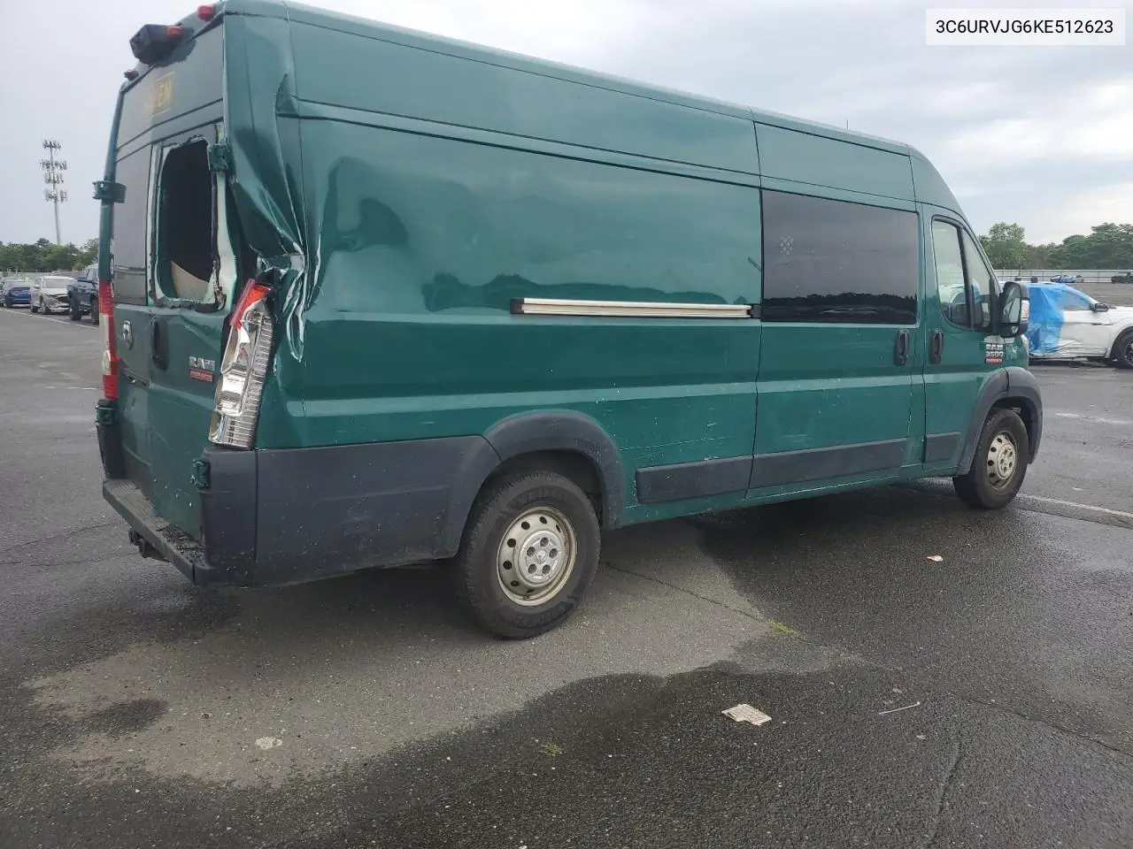 2019 Ram Promaster 3500 3500 High VIN: 3C6URVJG6KE512623 Lot: 63284845