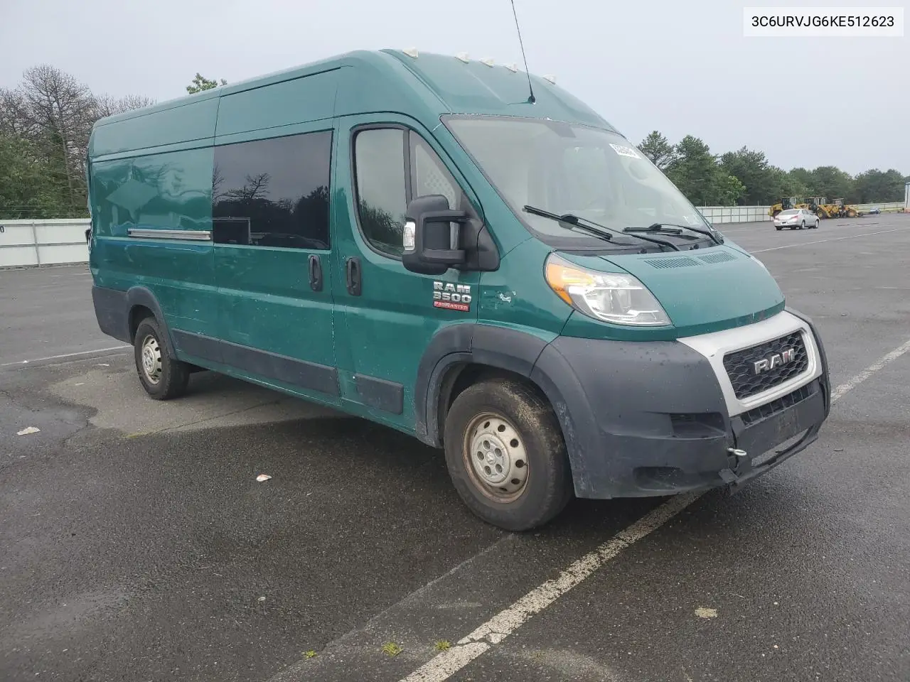 2019 Ram Promaster 3500 3500 High VIN: 3C6URVJG6KE512623 Lot: 63284845