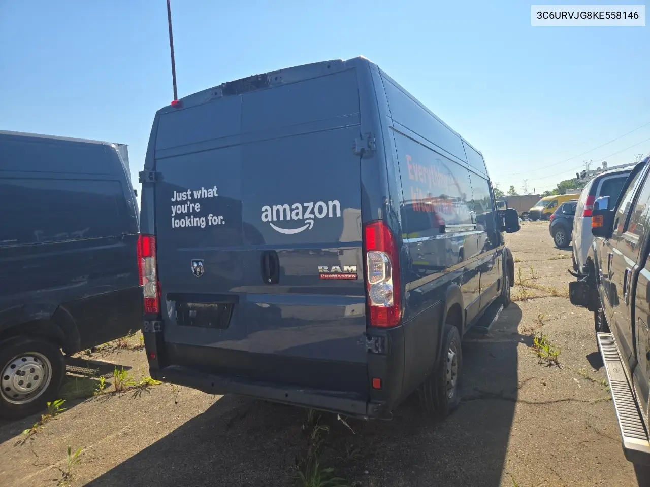 2019 Ram Promaster 3500 3500 High VIN: 3C6URVJG8KE558146 Lot: 63580955