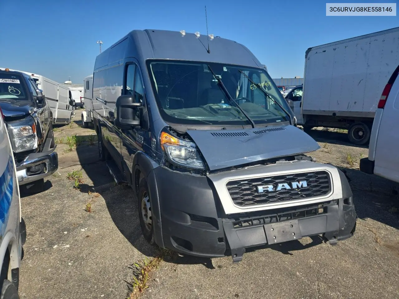 2019 Ram Promaster 3500 3500 High VIN: 3C6URVJG8KE558146 Lot: 63580955