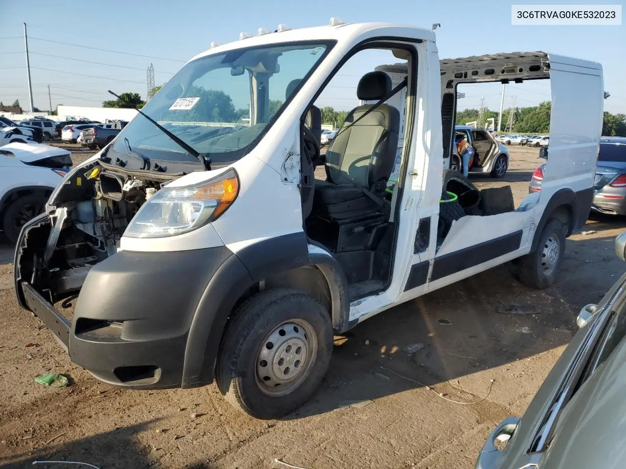 2019 Ram Promaster 1500 1500 Standard VIN: 3C6TRVAG0KE532023 Lot: 63701155