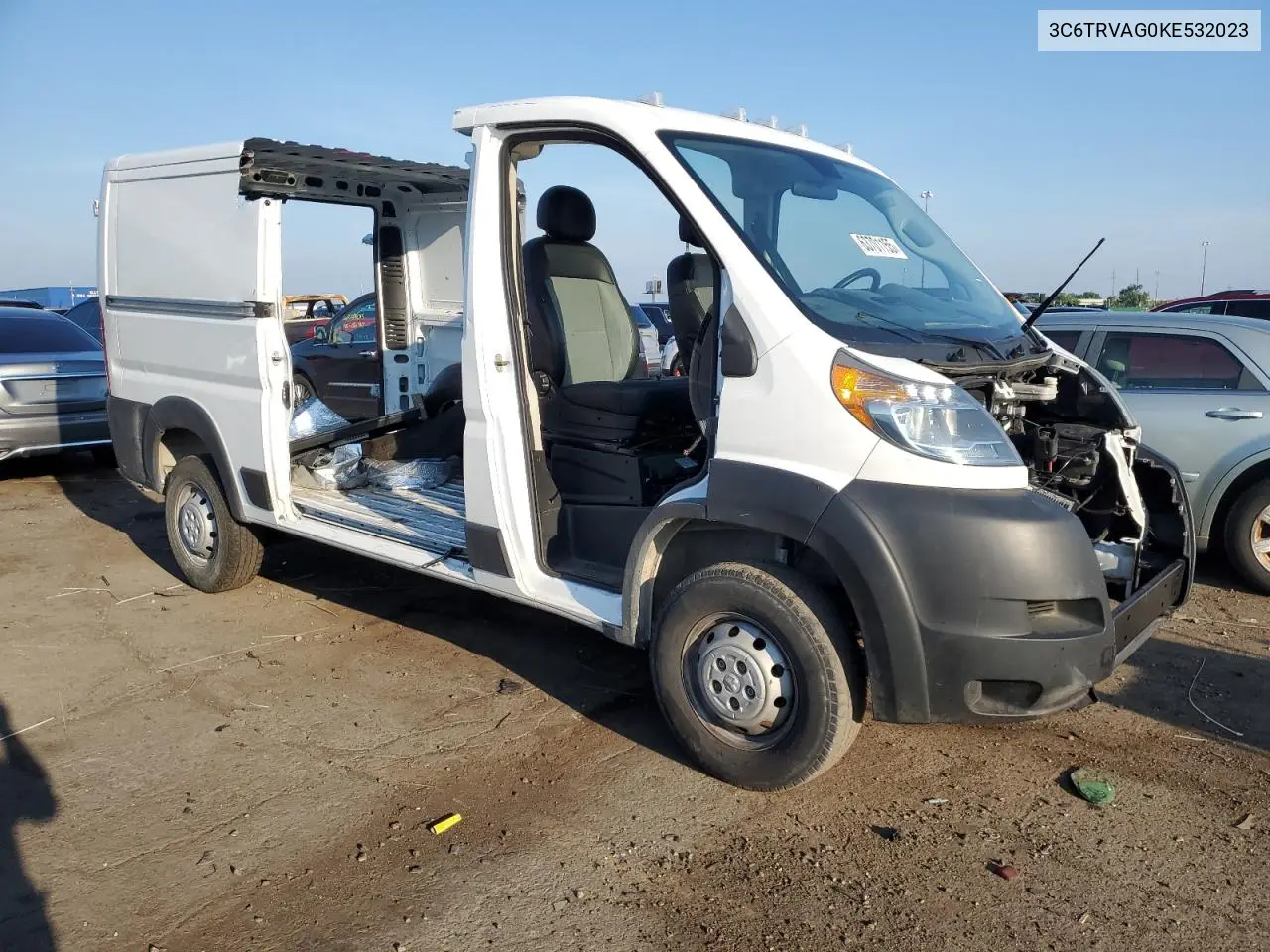 2019 Ram Promaster 1500 1500 Standard VIN: 3C6TRVAG0KE532023 Lot: 63701155