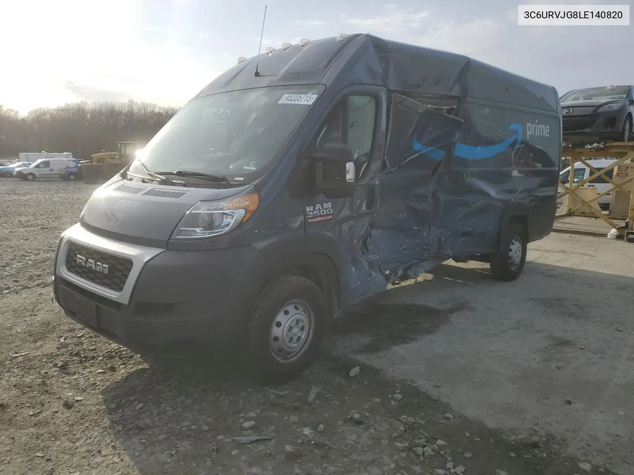 2020 Ram Promaster 3500 3500 High VIN: 3C6URVJG8LE140820 Lot: 45205715