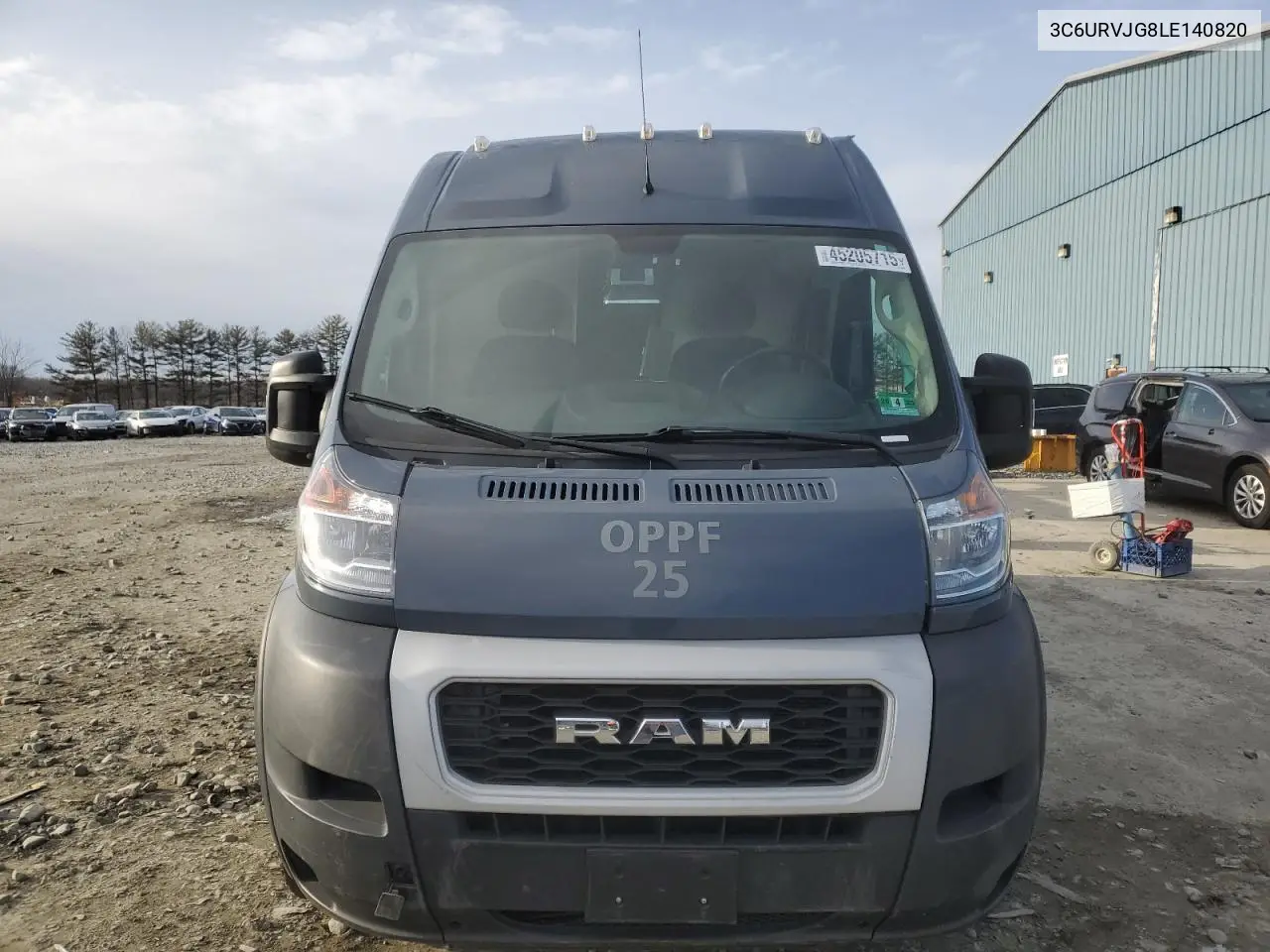 2020 Ram Promaster 3500 3500 High VIN: 3C6URVJG8LE140820 Lot: 45205715