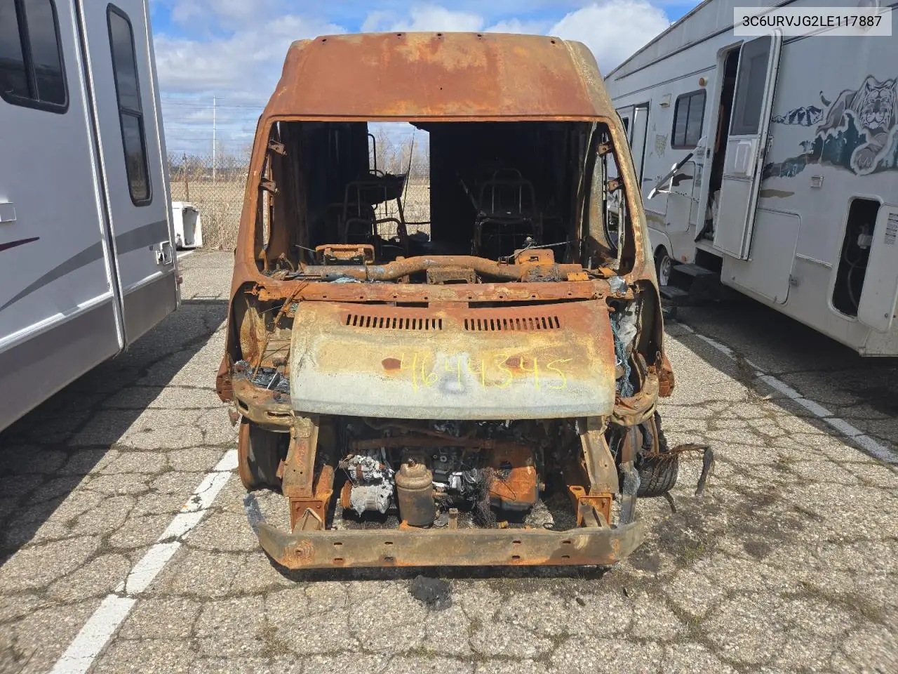 2020 Ram Promaster 3500 3500 High VIN: 3C6URVJG2LE117887 Lot: 46444345