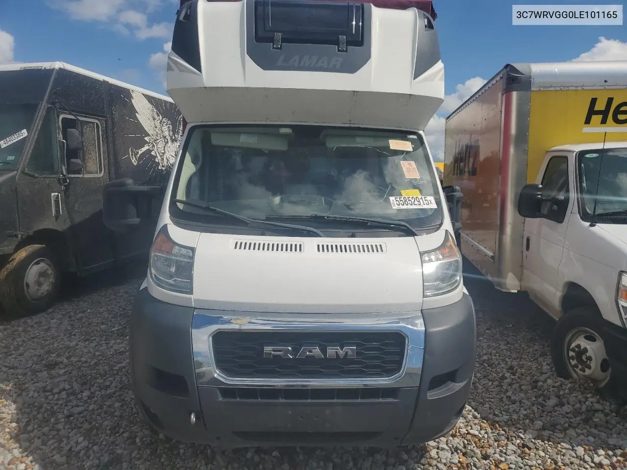 2020 Ram Promaster 3500 3500 Standard VIN: 3C7WRVGG0LE101165 Lot: 55852915