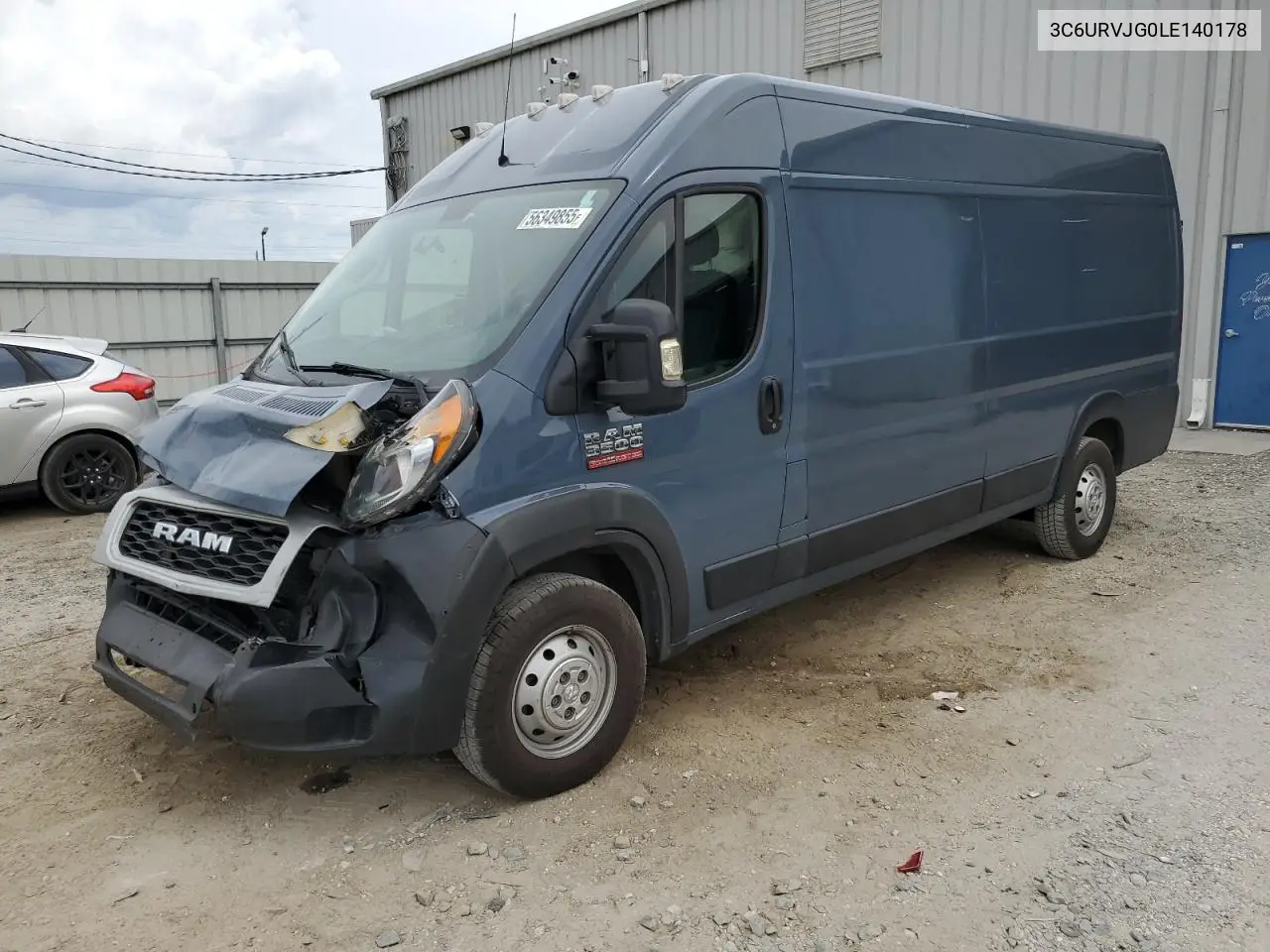 2020 Ram Promaster 3500 3500 High VIN: 3C6URVJG0LE140178 Lot: 56349855