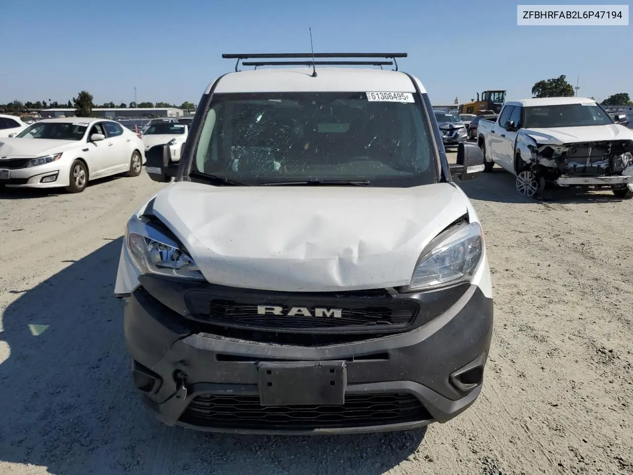 2020 Ram Promaster City VIN: ZFBHRFAB2L6P47194 Lot: 61306495