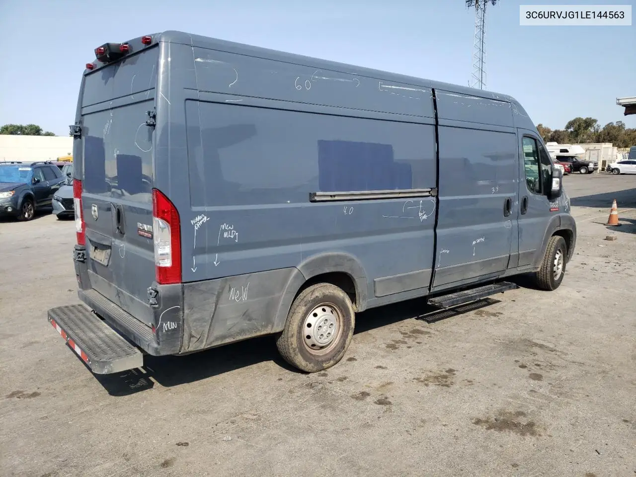 2020 Ram Promaster 3500 3500 High VIN: 3C6URVJG1LE144563 Lot: 61489595