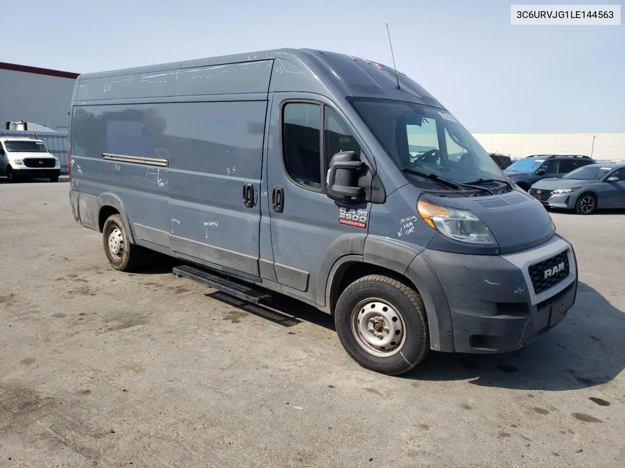 2020 Ram Promaster 3500 3500 High VIN: 3C6URVJG1LE144563 Lot: 61489595