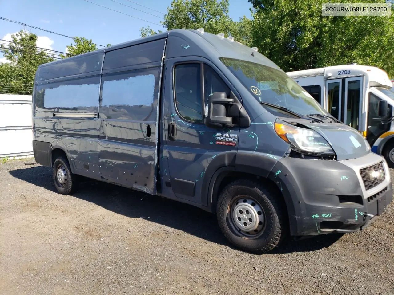 2020 Ram Promaster 3500 3500 High VIN: 3C6URVJG8LE128750 Lot: 61559675