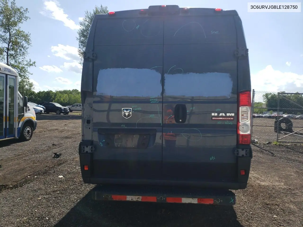 2020 Ram Promaster 3500 3500 High VIN: 3C6URVJG8LE128750 Lot: 61559675