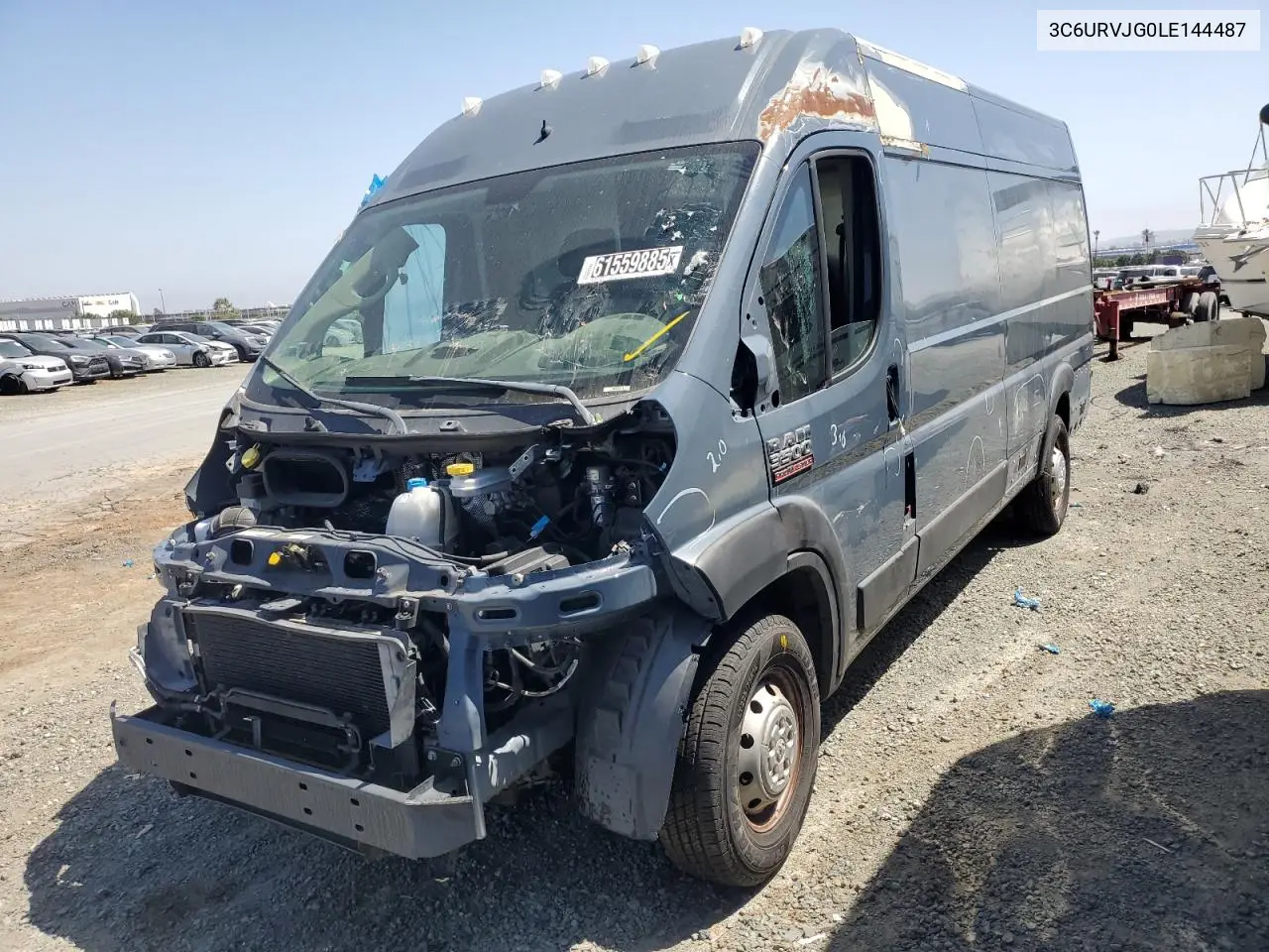 2020 Ram Promaster 3500 3500 High VIN: 3C6URVJG0LE144487 Lot: 61559885