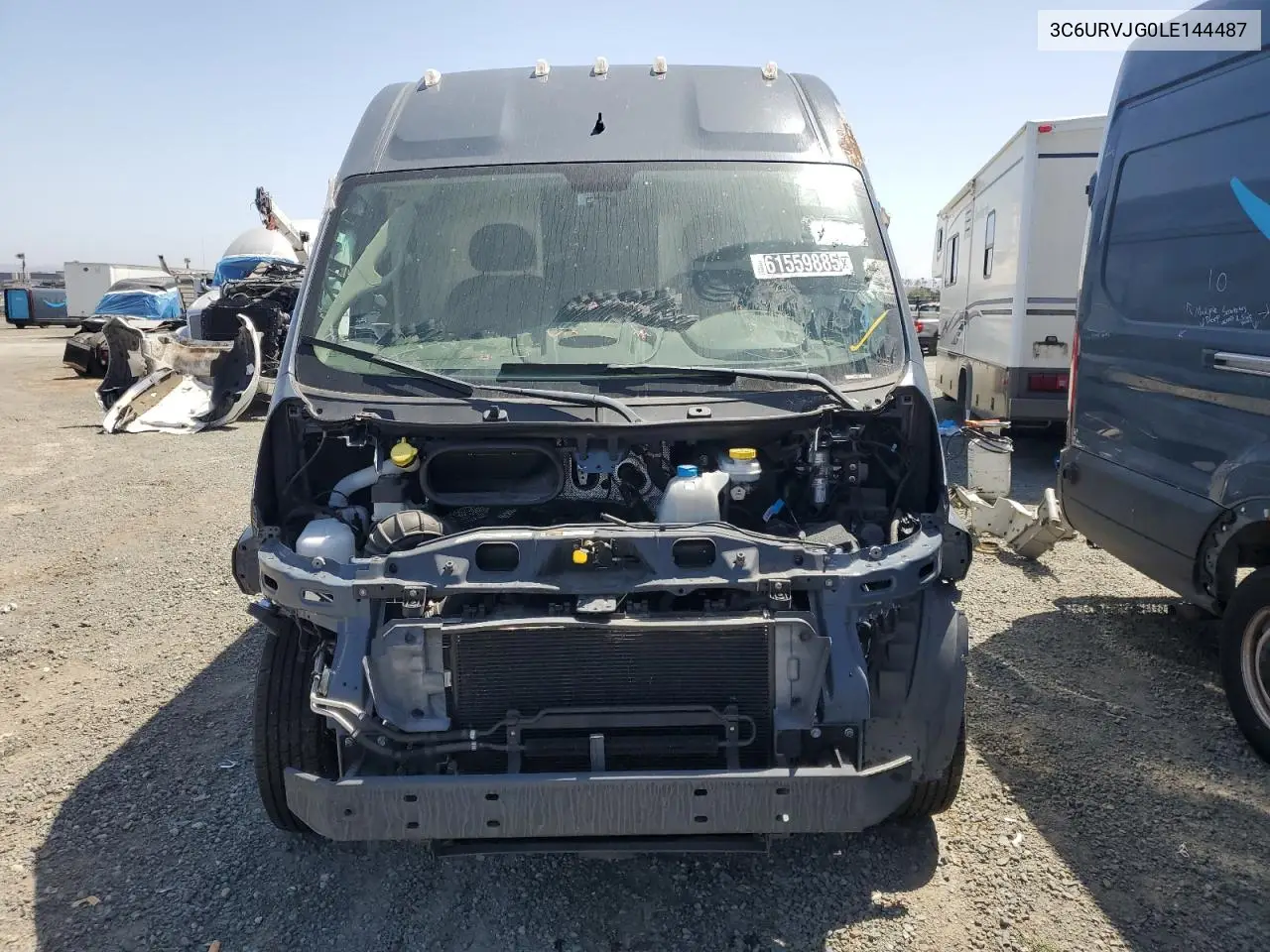 2020 Ram Promaster 3500 3500 High VIN: 3C6URVJG0LE144487 Lot: 61559885
