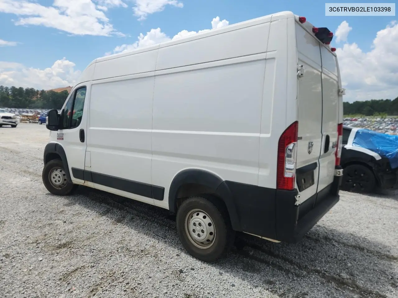 2020 Ram Promaster 1500 1500 High VIN: 3C6TRVBG2LE103398 Lot: 62459985