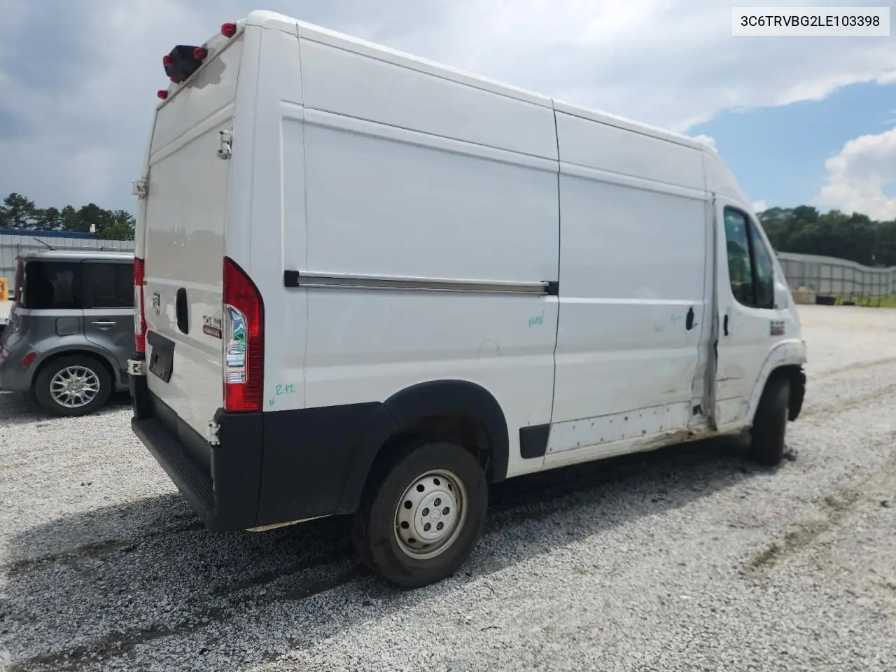 2020 Ram Promaster 1500 1500 High VIN: 3C6TRVBG2LE103398 Lot: 62459985