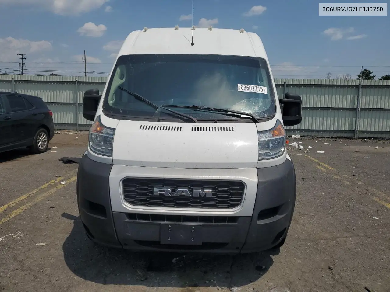 2020 Ram Promaster 3500 3500 High VIN: 3C6URVJG7LE130750 Lot: 63601715