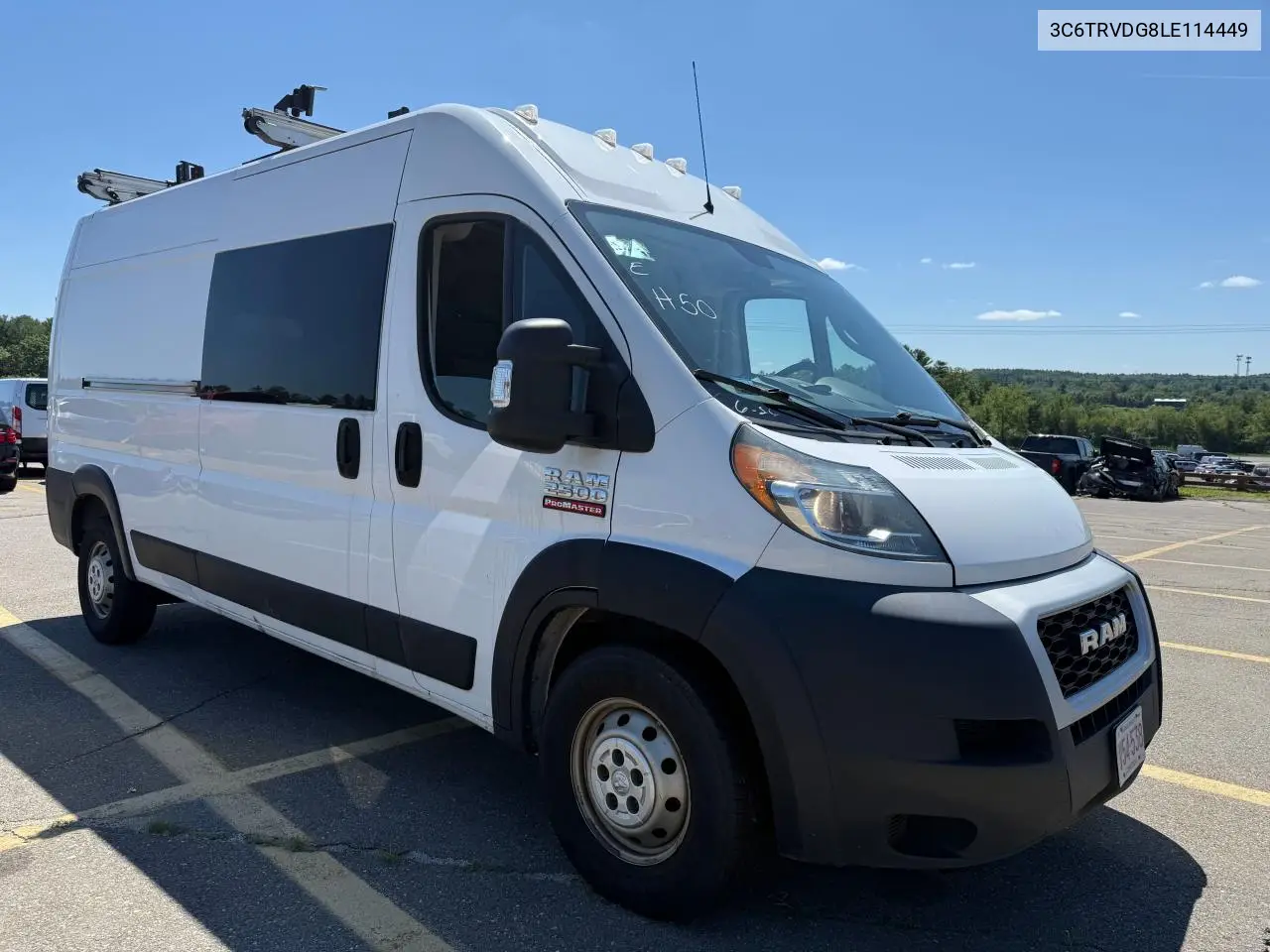 2020 Ram Promaster 2500 2500 High VIN: 3C6TRVDG8LE114449 Lot: 63688845