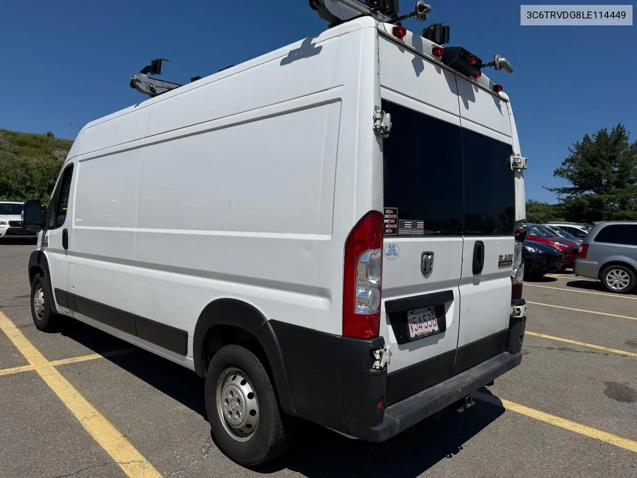 2020 Ram Promaster 2500 2500 High VIN: 3C6TRVDG8LE114449 Lot: 63688845