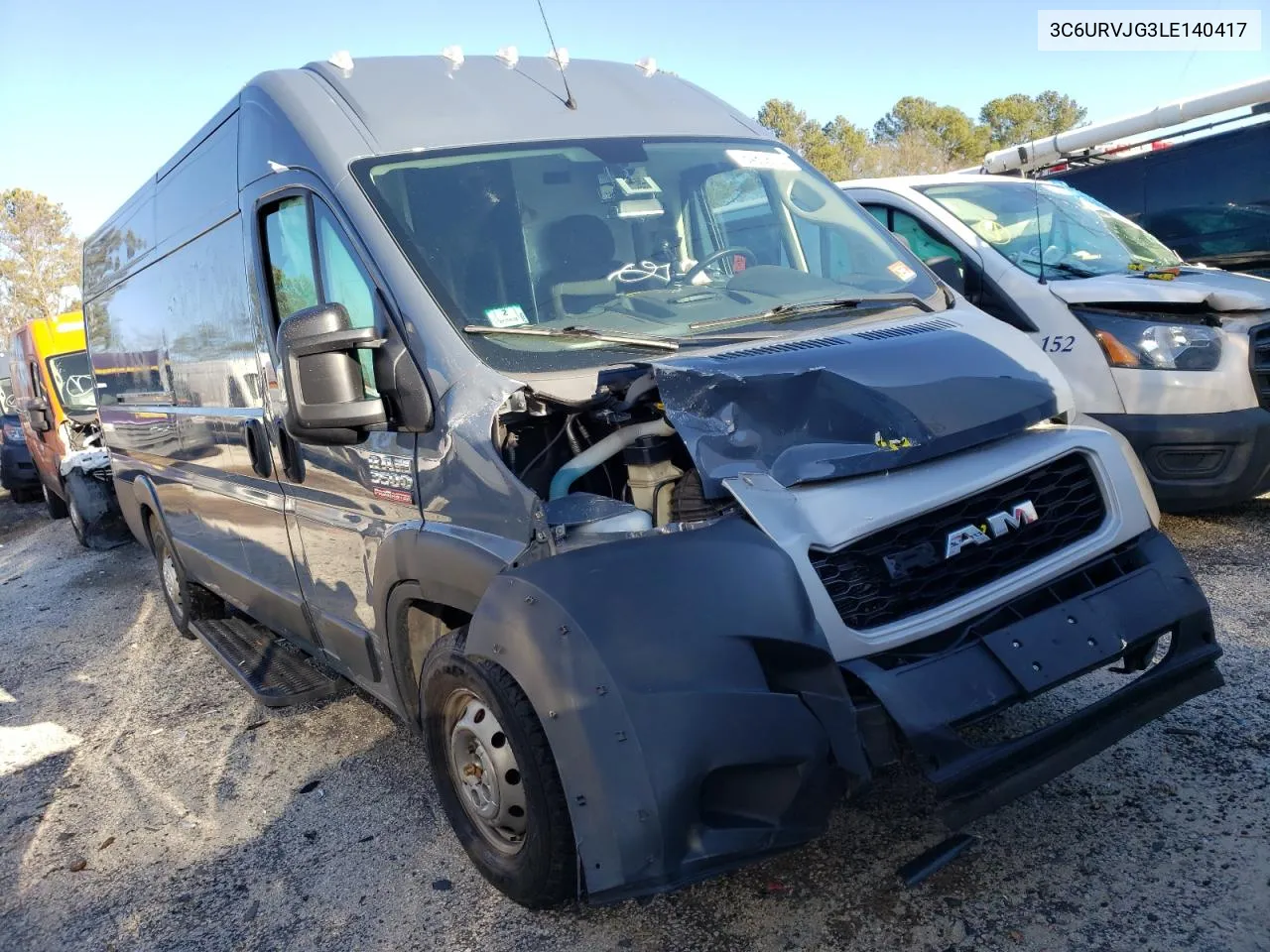 2020 Ram Promaster 3500 3500 High VIN: 3C6URVJG3LE140417 Lot: 84808254