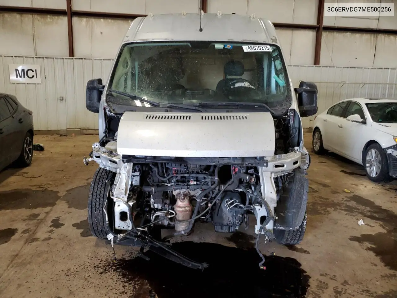 2021 Ram Promaster 2500 2500 High VIN: 3C6ERVDG7ME500256 Lot: 46070215