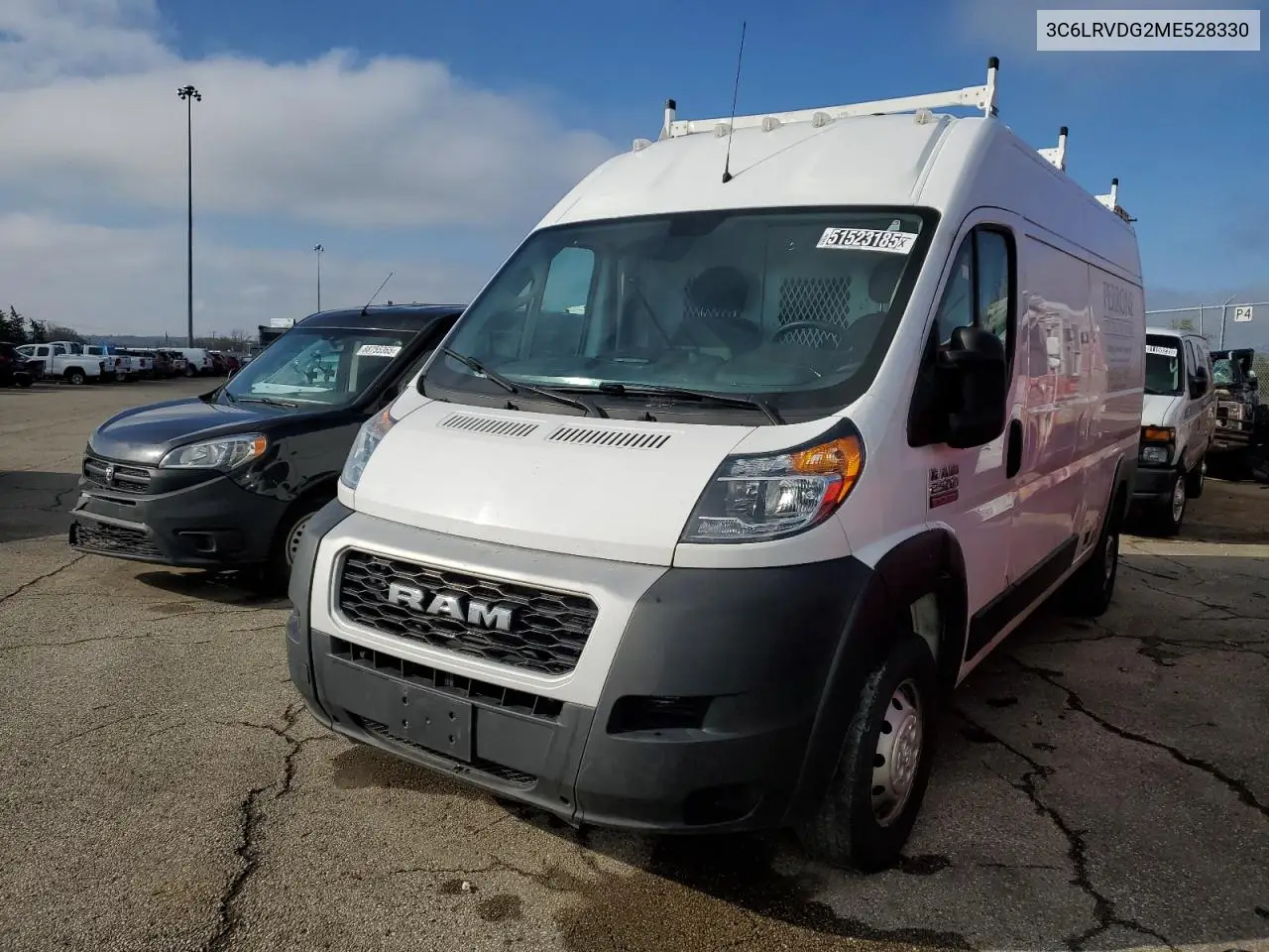 2021 Ram Promaster 2500 2500 High VIN: 3C6LRVDG2ME528330 Lot: 51523185