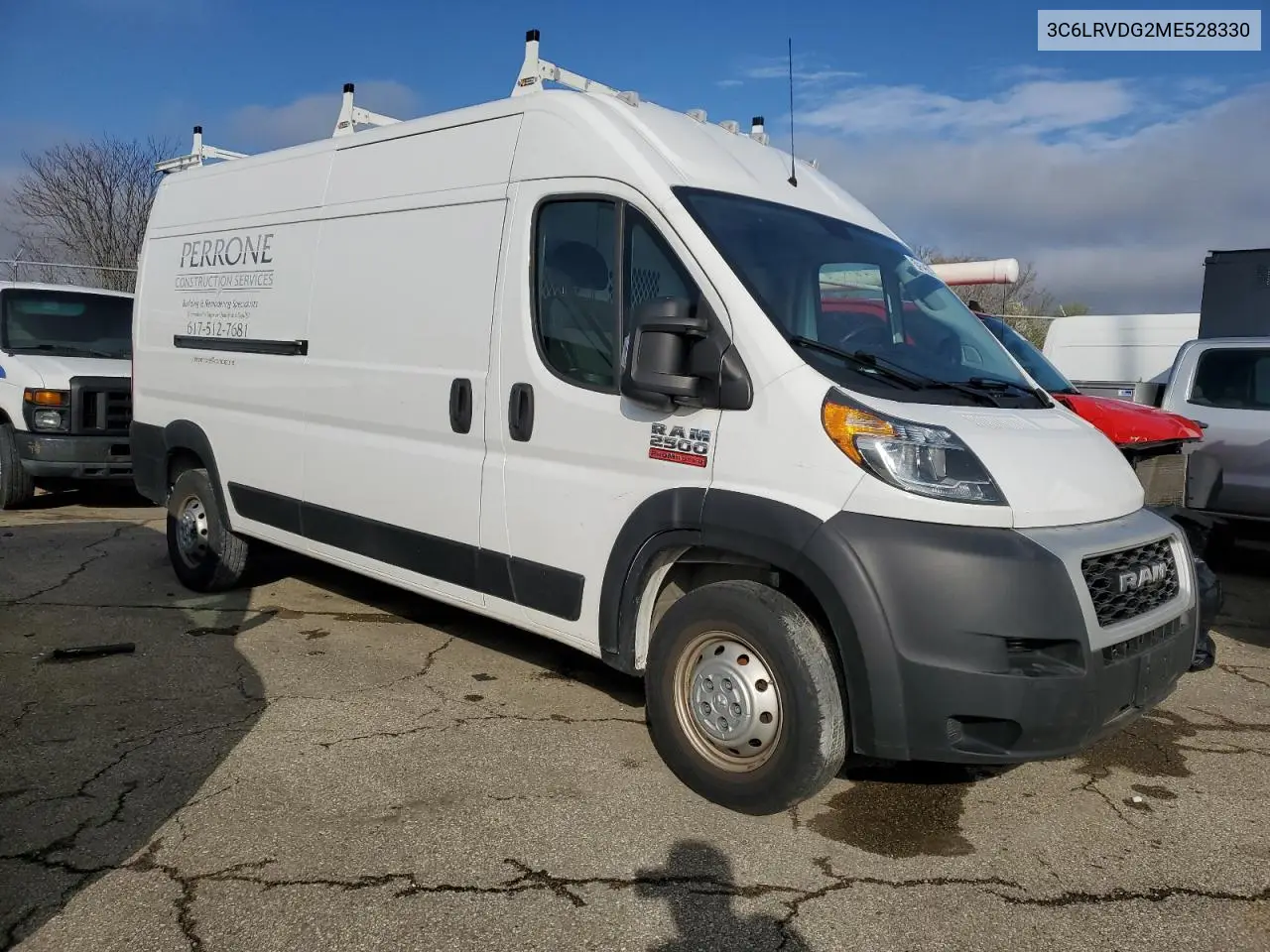 2021 Ram Promaster 2500 2500 High VIN: 3C6LRVDG2ME528330 Lot: 51523185