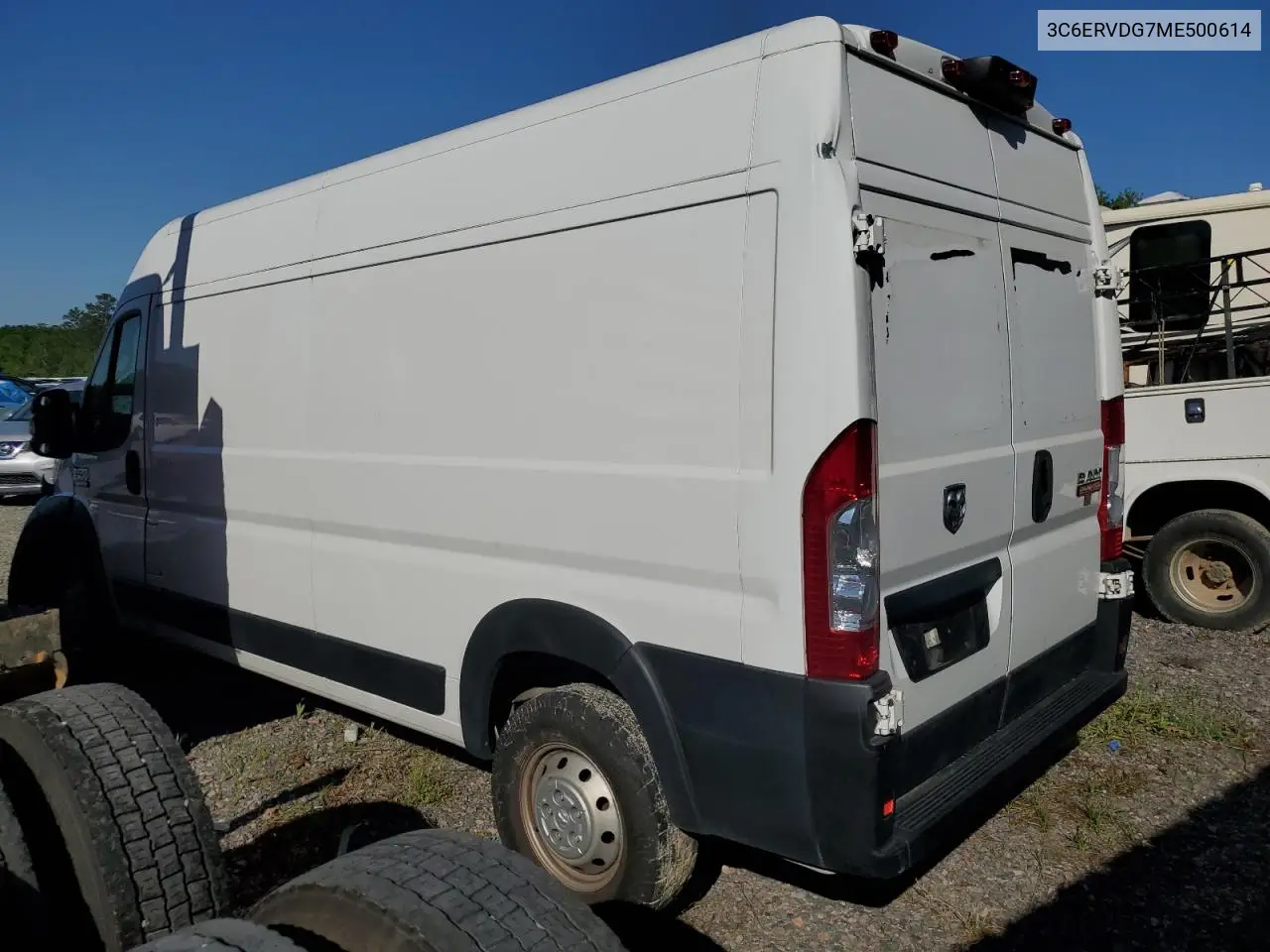 2021 Ram Promaster 2500 2500 High VIN: 3C6ERVDG7ME500614 Lot: 52092795