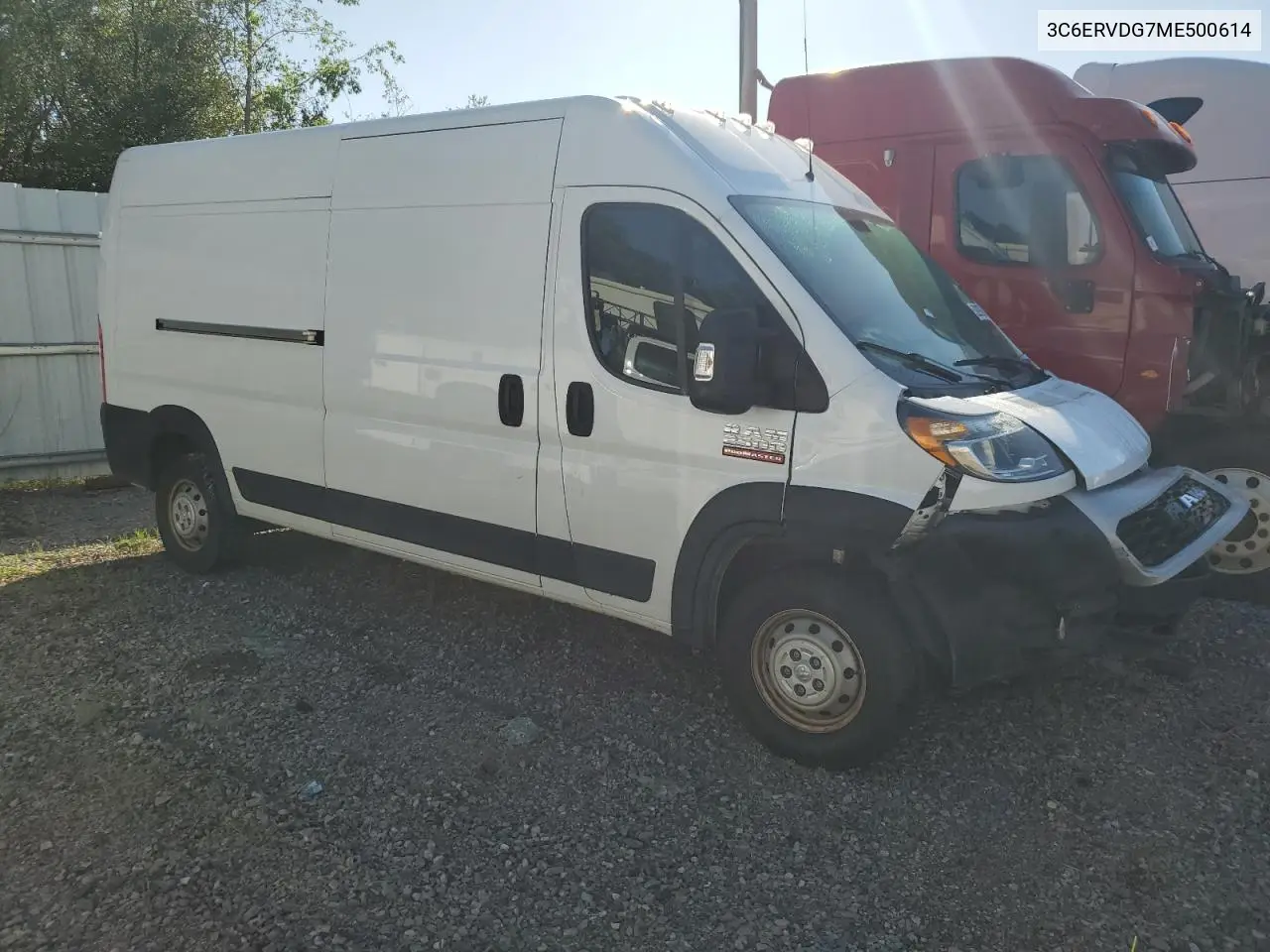 2021 Ram Promaster 2500 2500 High VIN: 3C6ERVDG7ME500614 Lot: 52092795