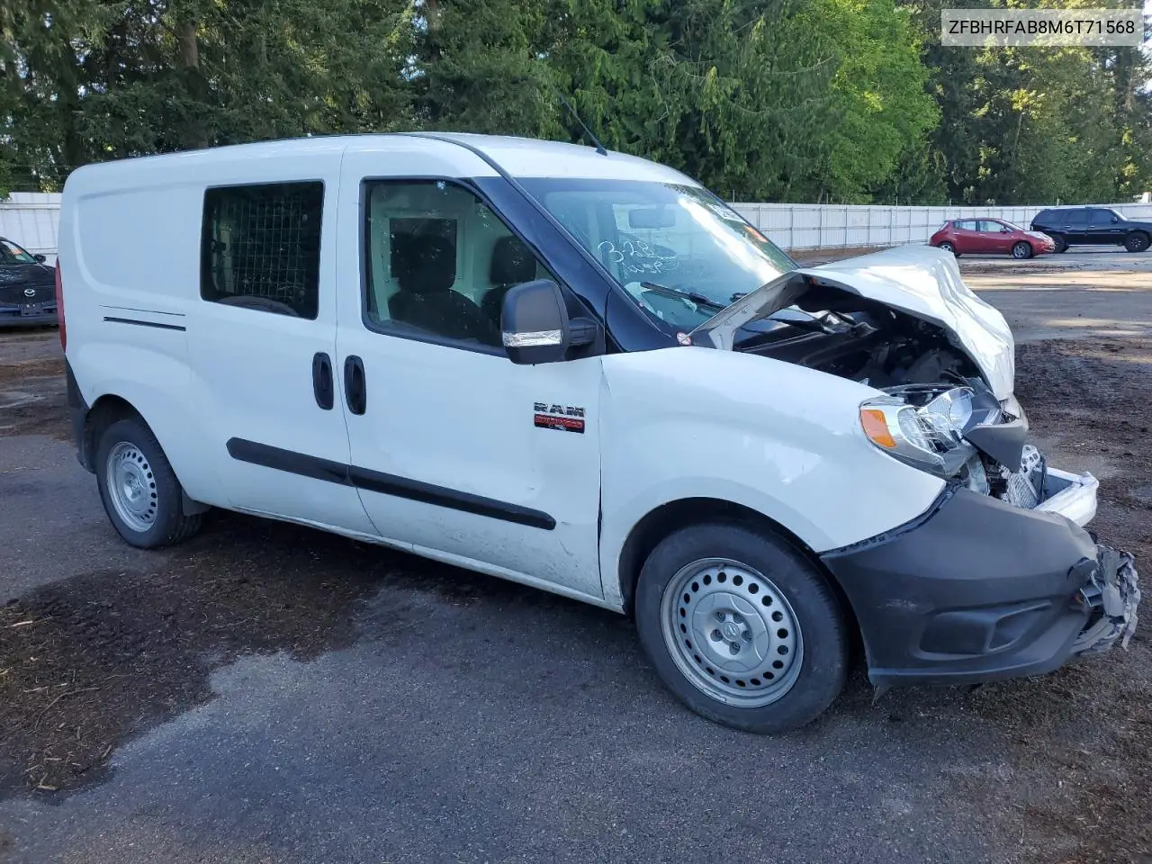 2021 Ram Promaster City VIN: ZFBHRFAB8M6T71568 Lot: 54921195