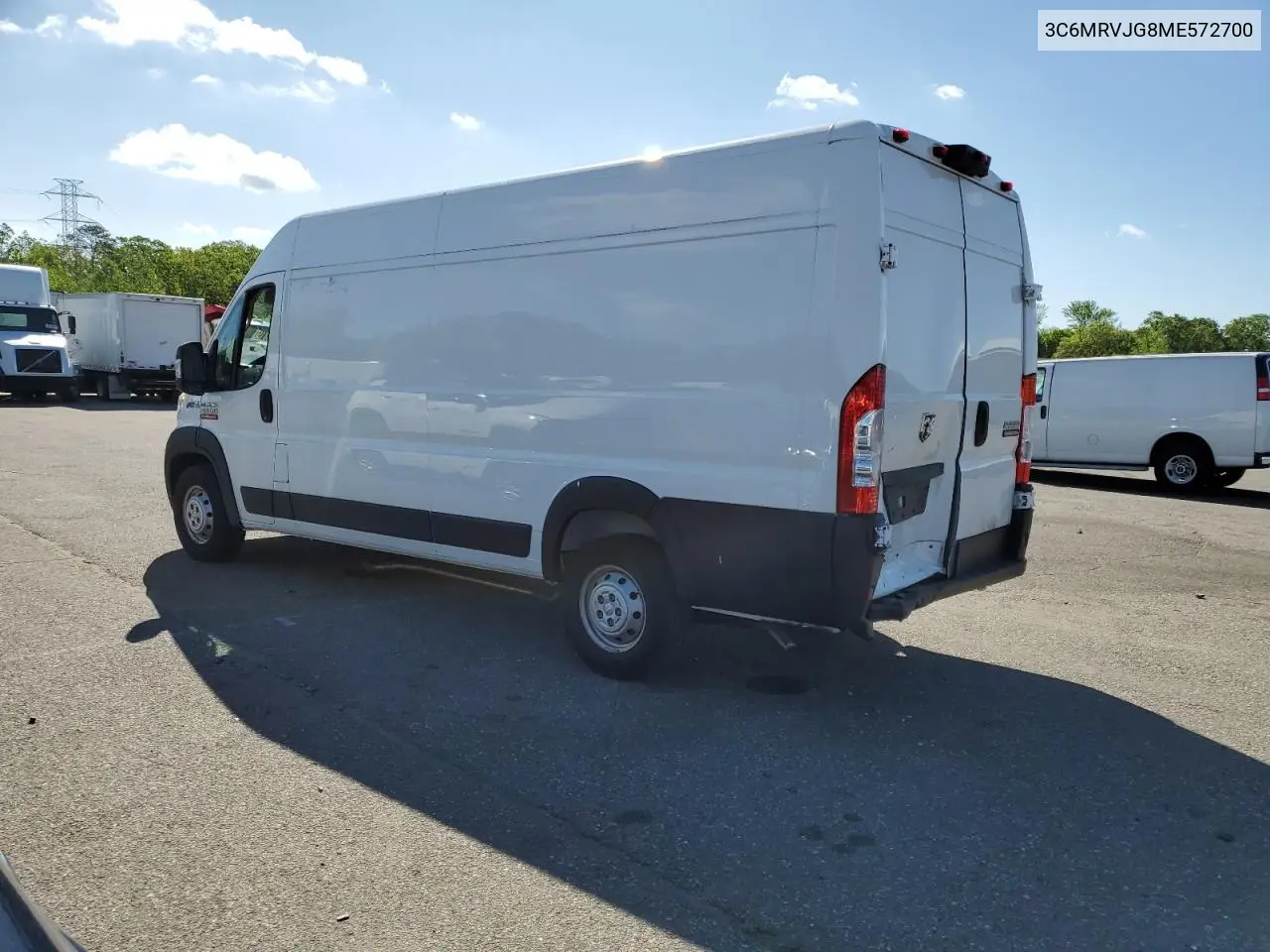 2021 Ram Promaster 3500 3500 High VIN: 3C6MRVJG8ME572700 Lot: 55169815