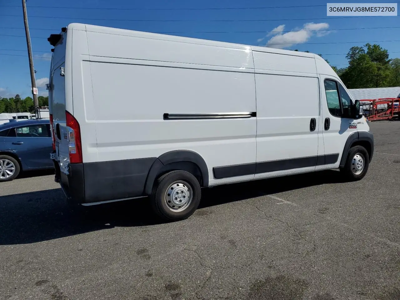 2021 Ram Promaster 3500 3500 High VIN: 3C6MRVJG8ME572700 Lot: 55169815