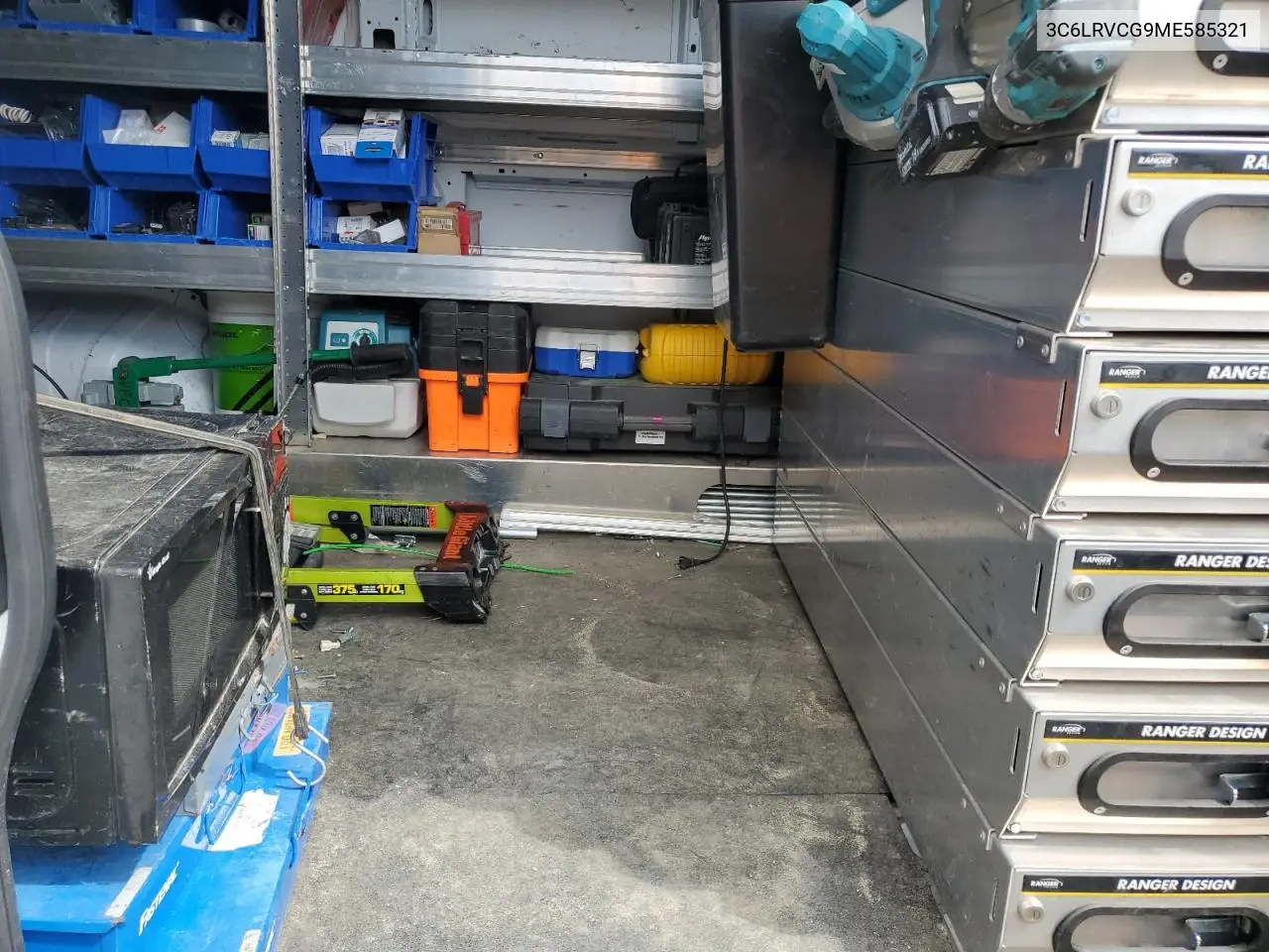 2021 Ram Promaster 2500 2500 High VIN: 3C6LRVCG9ME585321 Lot: 55658635