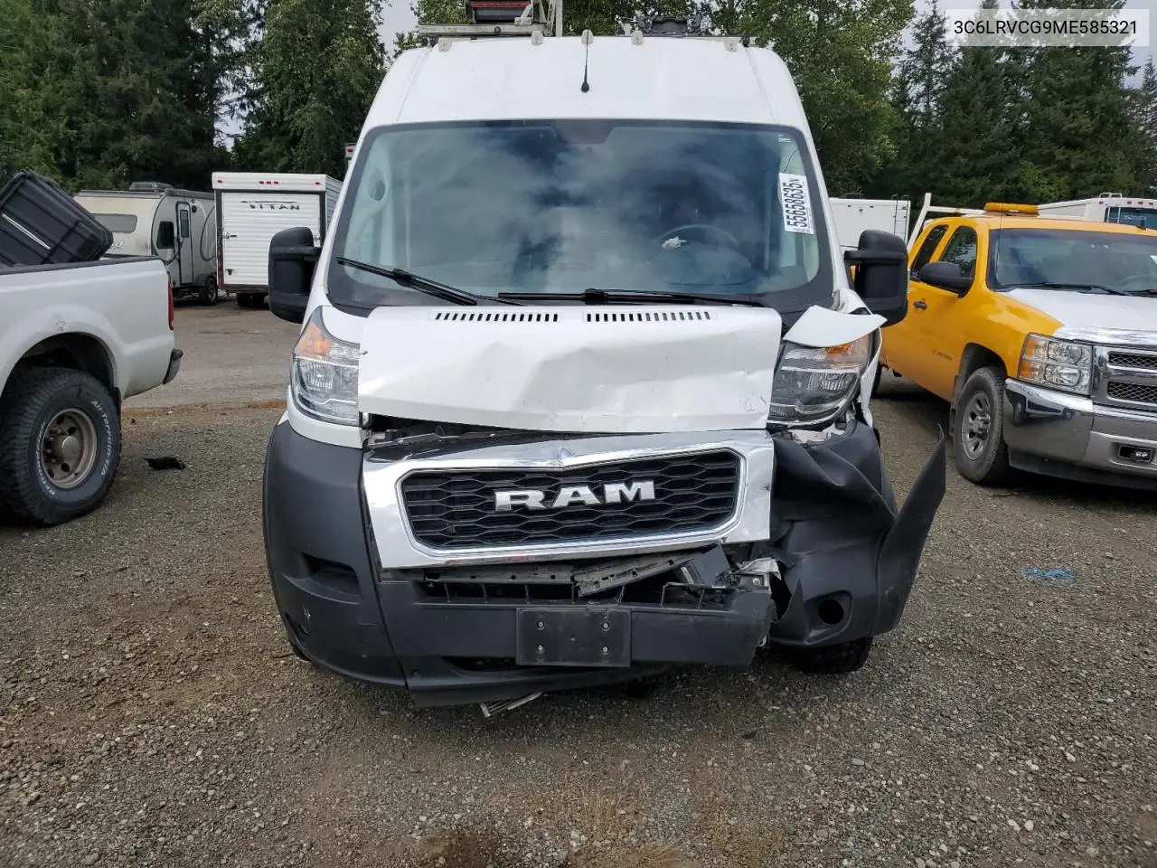 2021 Ram Promaster 2500 2500 High VIN: 3C6LRVCG9ME585321 Lot: 55658635