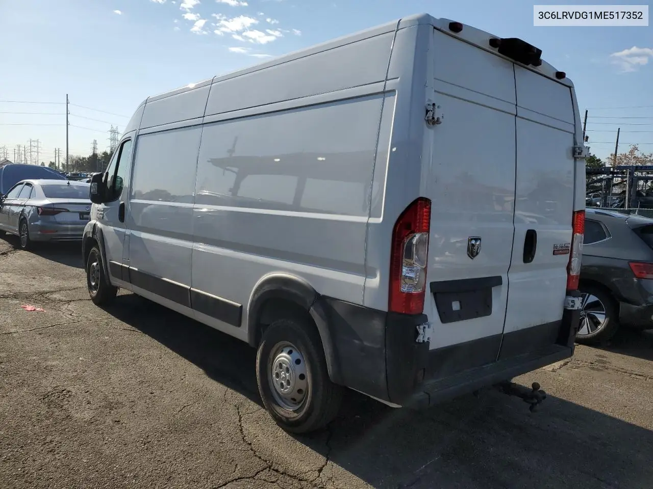 2021 Ram Promaster 2500 2500 High VIN: 3C6LRVDG1ME517352 Lot: 56576965